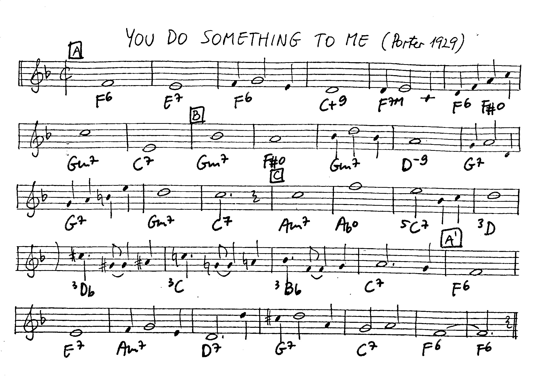 you do something to me leadsheet – book us for your next 20s or gatsby event